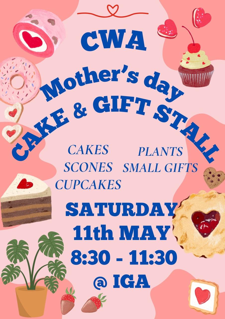 Mother's Day Cake & Gift Stall