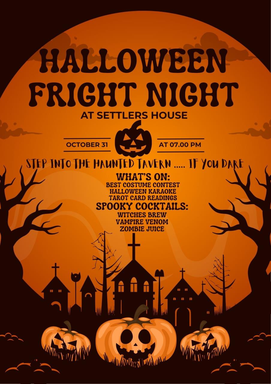 Halloween Fright Night - 18+ at Settlers House