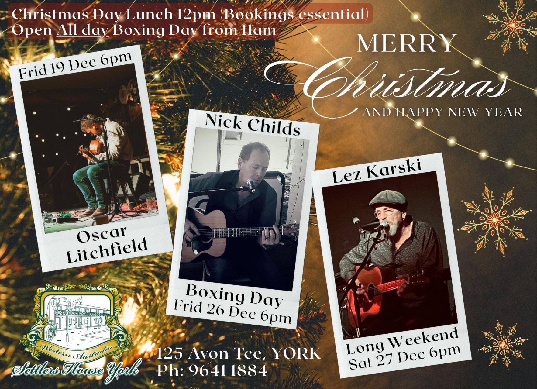 Live Entertainment - Settlers House