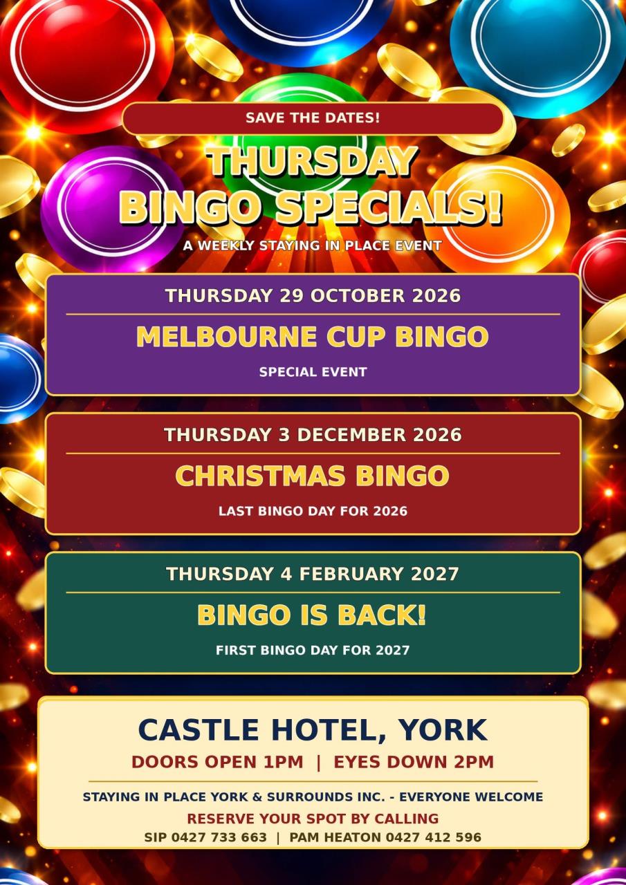 Castle Hotel - Melbourne Cup Bingo
