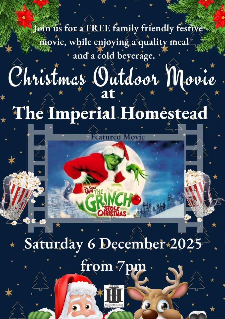Christmas Outdoor Movie at The Imperial Homestead