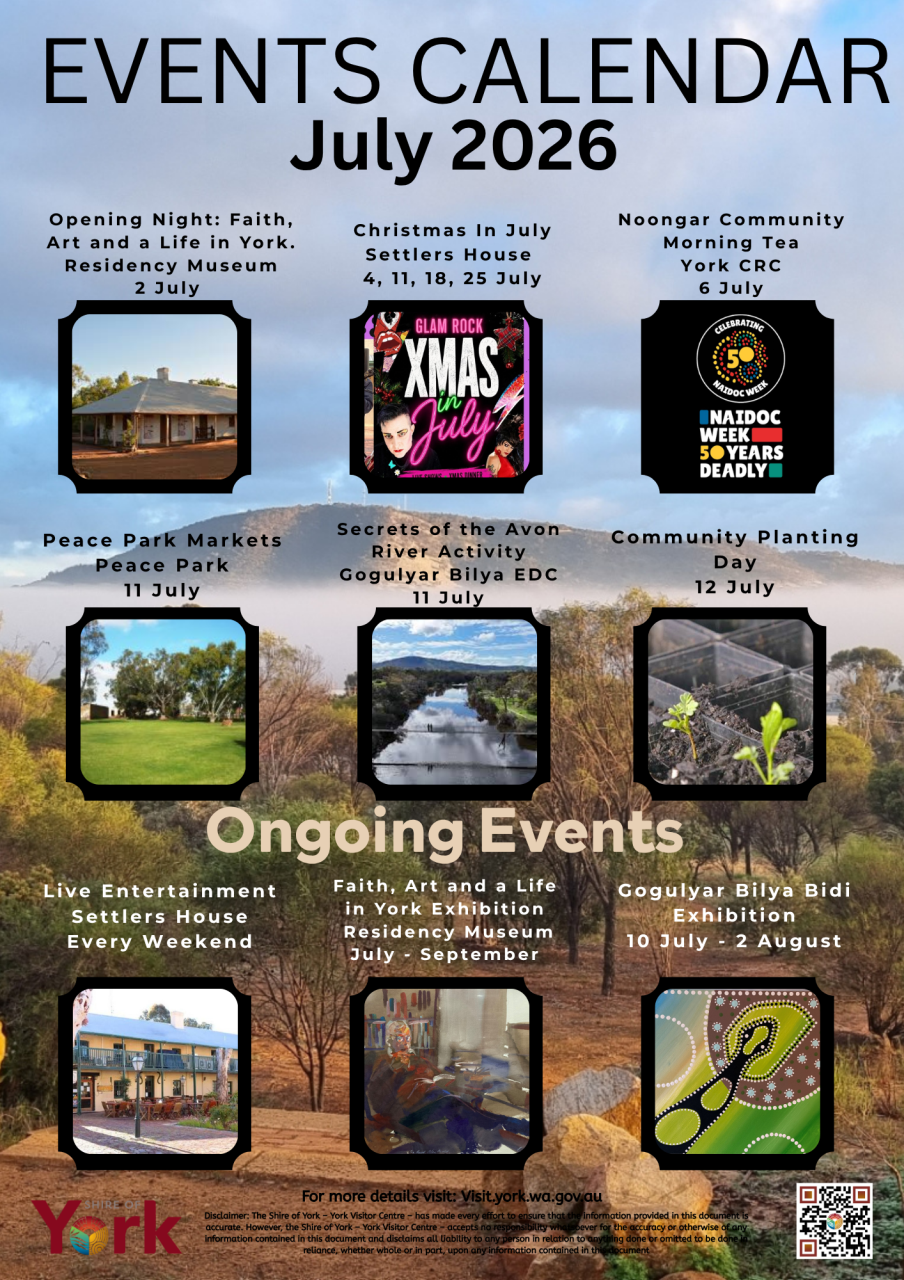 July 2026 Events Calendar