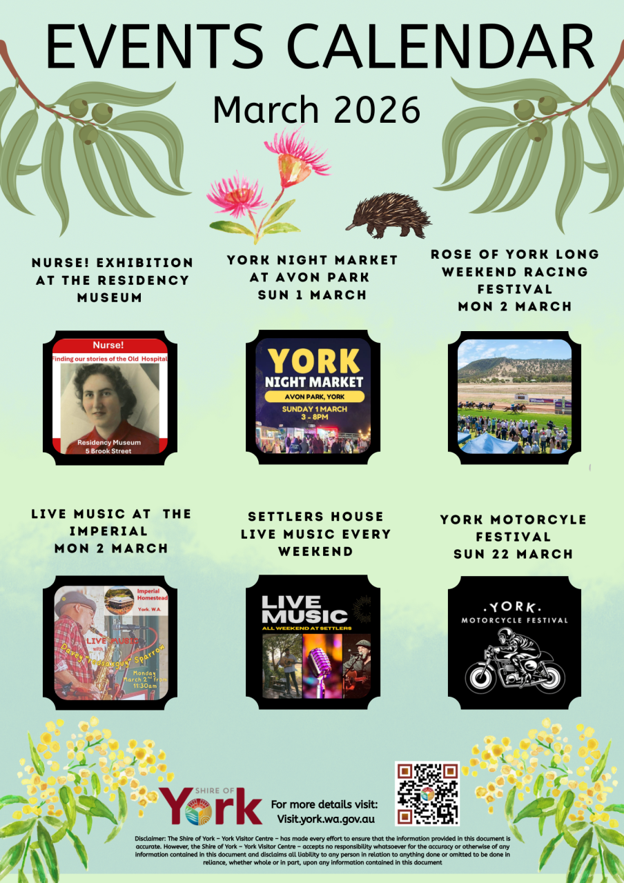 March 2026 Events Calendar