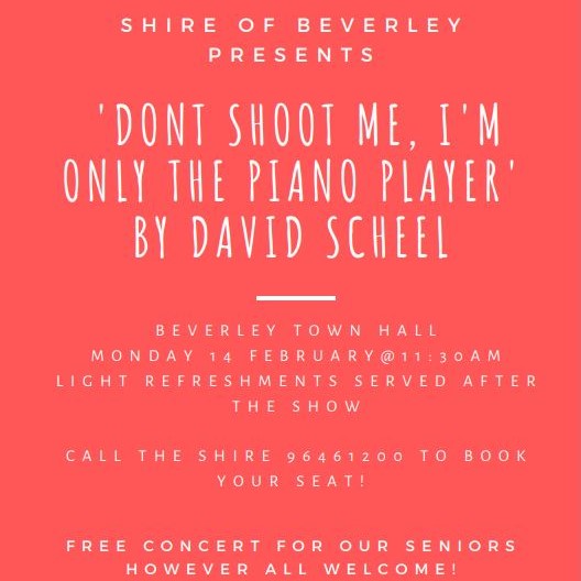 David Scheel Piano Concert for Seniors