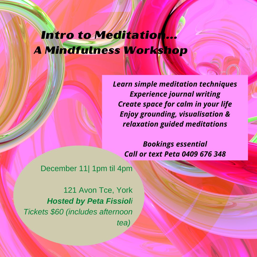 Introduction to Meditation - A Mindfulness Workshop