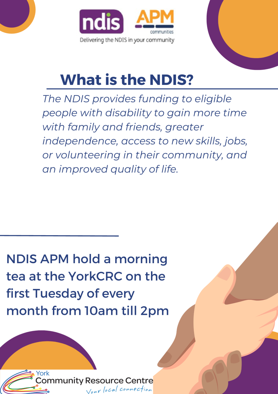 NDIS Morning Tea at the York Community Resource Centre